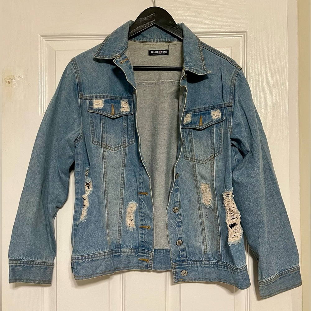Fashion Nova Blue Jean Jacket Classic Style